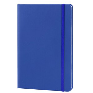 EgotierPro 30083 - A5 notesbog med PU omslag og elastikband LUXE Navy Blue