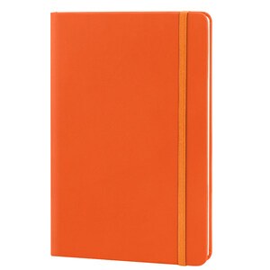 EgotierPro 30083 - A5 notesbog med PU omslag og elastikband LUXE Orange