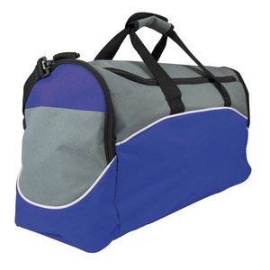 EgotierPro 37028 - Sports taske i 600D polyester med lynlåslommer HALE Royal Blue