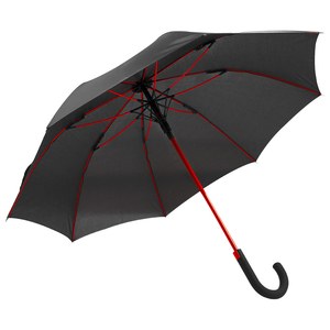 EgotierPro 39513 - Vindtæt Paraply 105 cm Automatisk Pongee BREEZE
