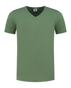 Lemon & Soda LEM1264 - T-shirt med V-udskæring til mænd Army Green