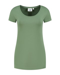 Lemon & Soda LEM1268 - T-shirt med rund hals til kvinder Army Green