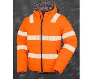 Result RS500X - Jakke med høj synlighed i genanvendt polyester Fluo Orange