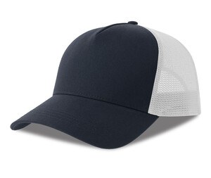Marineblå/hvid