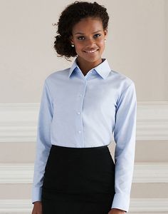 Russell Collection R-932F-0 - Oxford bluse Ls