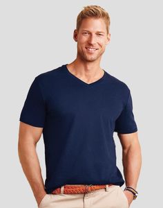 Gildan 64V00 - T-shirt til mænd med V-hals 100% bomuld