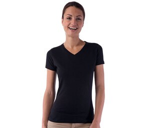 Sans Étiquette SE634 - T-shirt med V-udskæring til kvinder