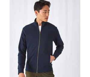 B&C BC520 - Sweatshirt til mænd i bomuld med lynlås