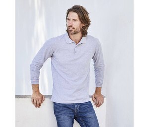 Fruit of the Loom SC384 - Premium poloshirt til mænd med lange ærmer