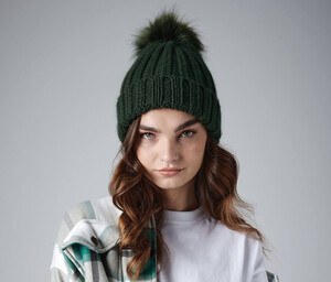 Beechfield BF413 - Verbier Chunky Pop Pom Strik Hat