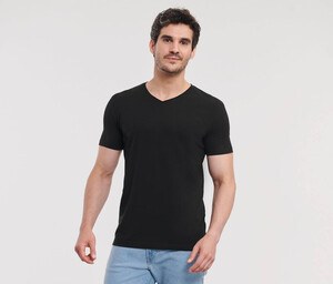 Russell RU103M - Økologisk T-shirt med V-udskæring til mænd
