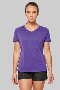 Proact PA477 - Kvinders kortærmet sportst-shirt med V-udskæring