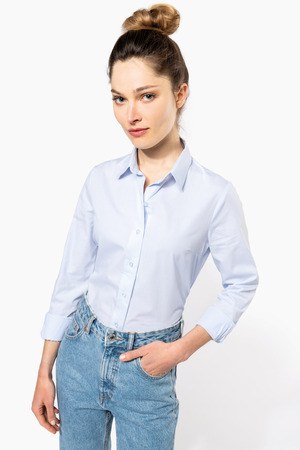 Kariban K510 - Langærmet poplin-skjorte til kvinder