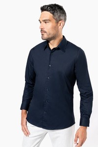 Kariban K513 - Langærmet poplin-skjorte til mænd