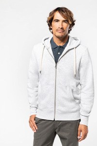 Kariban KV2306 - Mænds vintage sweatshirt med hætte og lynlås