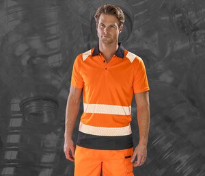Result RS501X - Høj synlighed Recycled Polyester Polo Shirt