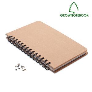 GiftRetail MO6225 - GROWNOTEBOOK™ Notesbog i fyrretræ