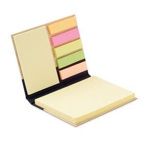 GiftRetail MO6529 - VISIONBAM Sticky notes set bamboo cover