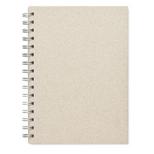 GiftRetail MO6541 - GRASS BOOK A5 ring notebook grass paper