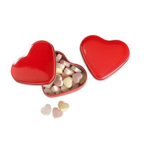 GiftRetail MO7234 - LOVEMINT Hjerteformet æske med slik