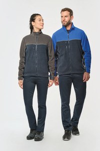 WK. Designed To Work WK904 - Unisex eco-friendly two-tone polarfleece jacket