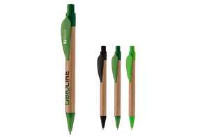 TopPoint LT87518 - Bambus pen med plastik bladklips