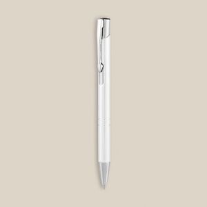EgotierPro 29077RE - Genbrugsaluminium Pen med Metalliske Ringe STRIPE