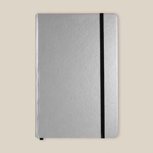 EgotierPro 38008 - A5 Notebook med PU Omslag i Metalfarver LUMINE