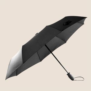 EgotierPro 38537RE - Automatisk RPET Paraply, 95 cm, Stål/Fiberglas OPEN&CLOSE