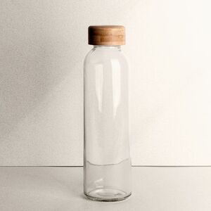 EgotierPro 39019 - Glasflaske 500 ml med Bambus Top TONIC