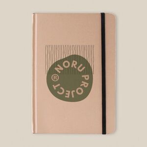 EgotierPro 52575 - A5 notesbog med græspapir og elastik HILLIER