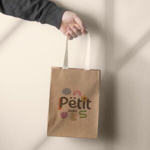 EgotierPro 53576 - Lille premium gavepose med bomuldshåndtag LITT