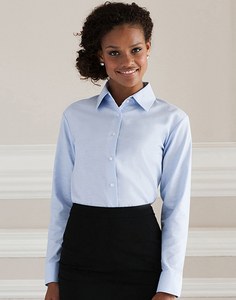 Russell Collection R-932F-0C - Oxford bluse Ls